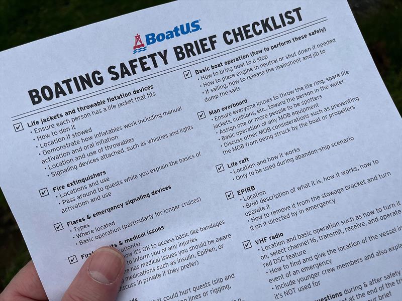 BoatUS has a downloadable predeparture checklist that you can make your own to start your boating trip right photo copyright Boat Owners Association of The United States taken at  and featuring the Power boat class