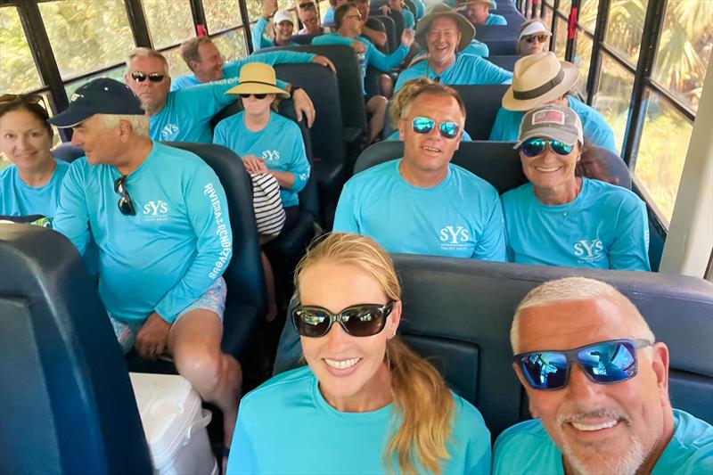 Well-dressed guests head off to take in the many highlights of the Eleuthera Island photo copyright Riviera Australia taken at  and featuring the Power boat class