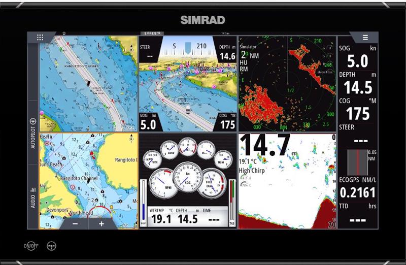 Simrad NSO EVO3 navigation system photo copyright Simrad taken at  and featuring the Power boat class