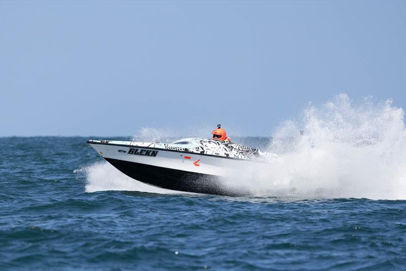 Greg Walters in the Hun 74 photo copyright superboat.com.au taken at  and featuring the Power boat class