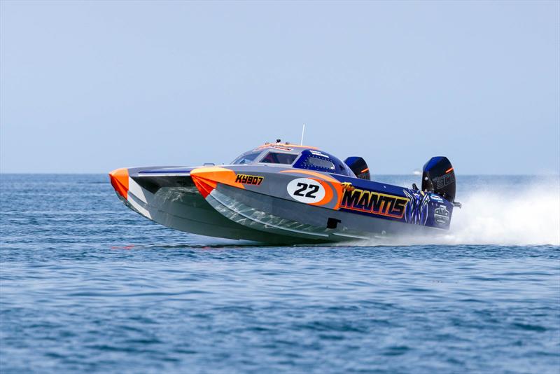 The Mantis displayed blistering speed all weekend in all conditions photo copyright superboat.com.au taken at  and featuring the Power boat class