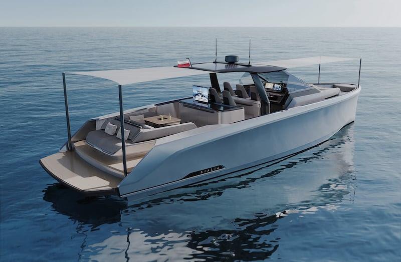 Sialia 45 Sport - Aft view - Rendering Sialia Yachts photo copyright Sialia Yachts taken at  and featuring the Power boat class