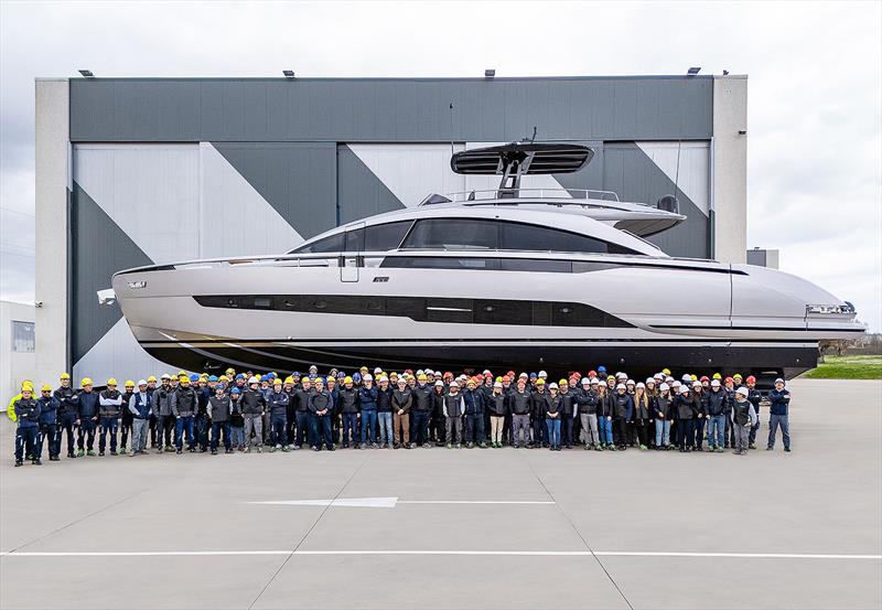 Pershing GTX 80: first unit launched photo copyright Pershing taken at  and featuring the Power boat class