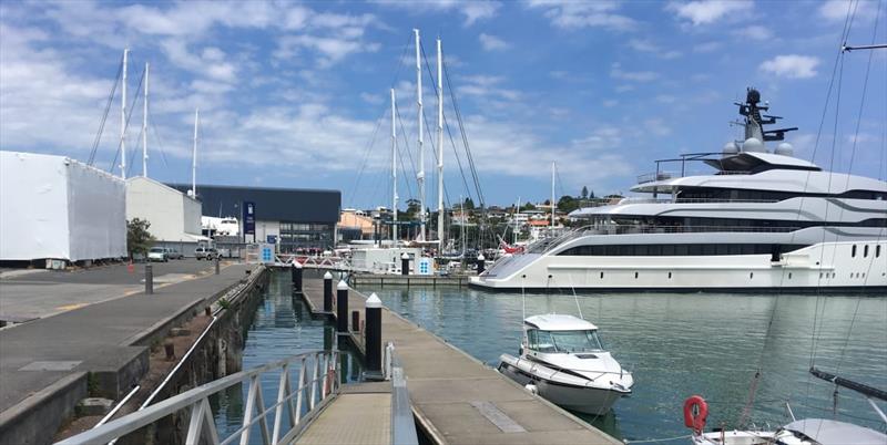 The Site 18 marine precinct, which will disappear if the Wynyard Point option is chosen photo copyright Andrew Hollis taken at  and featuring the Superyacht class