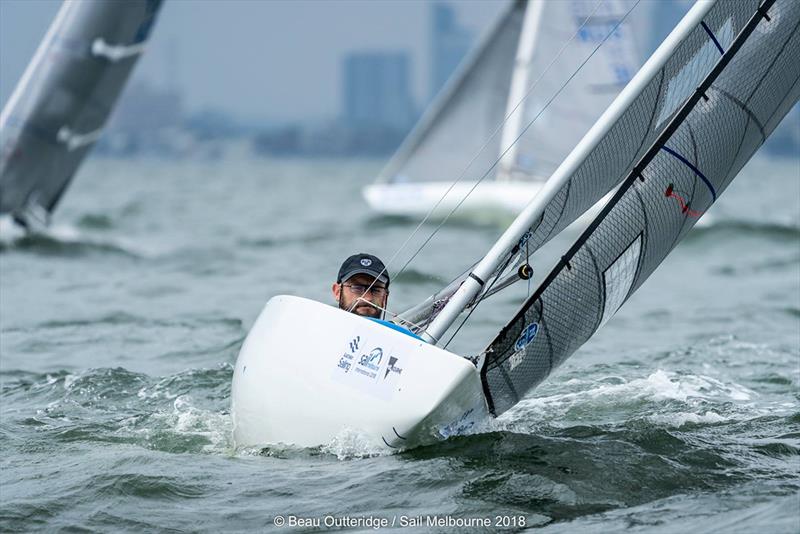 Neil Patterson winner in the 2.4m - 2018 Australian Para Sailing Championships photo copyright Beau Outteridge taken at Royal Brighton Yacht Club and featuring the 2.4m class