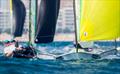 Gold for Great Britain's Dylan Fletcher and Stu Bithell at the 49er Worlds in Portugal © Maria Muina / www.sailingshots.es