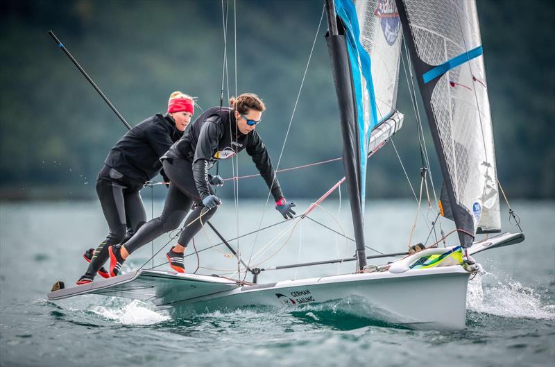 2020 Forward WIP 49er, 49erFX and Nacra 17 European Championship - Day 6 photo copyright Tobias Stoerkle taken at Union-Yacht-Club Attersee and featuring the 49er FX class