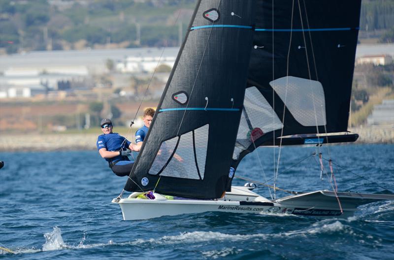 British duo of William Pank and Hannah Morris - MedSailing 2024 FX Open Series photo copyright Alfredo Llobet taken at Club Nautico El Balis and featuring the 49er FX class