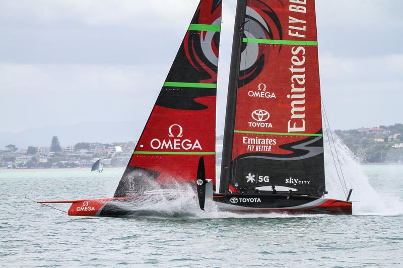 Emirates Team New Zealand - Waitemata Harbour - November 20, 2019 photo copyright Richard Gladwell / Sail-World.com taken at Royal New Zealand Yacht Squadron and featuring the AC75 class