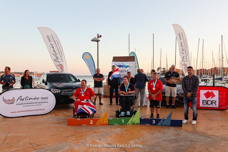 Liberty open class prize giving during the Hansa Europeans at Portimão, Portugal - photo © Rodrigo Moreira Rato / LX Sailing