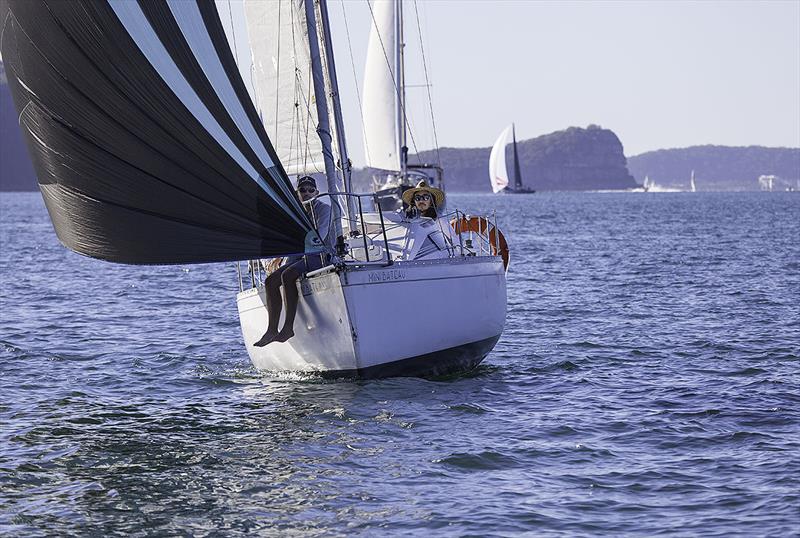 Mini Bateau – only in stature. This year Josh Patterson's vessel has a new asymmetric spinnaker. - photo © John Curnow