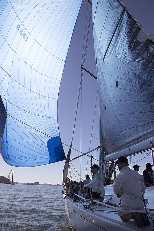 Coming up under Bombolo's spinnaker as they head to Mackerel Point photo copyright John Curnow taken at Royal Prince Alfred Yacht Club and featuring the Beneteau class