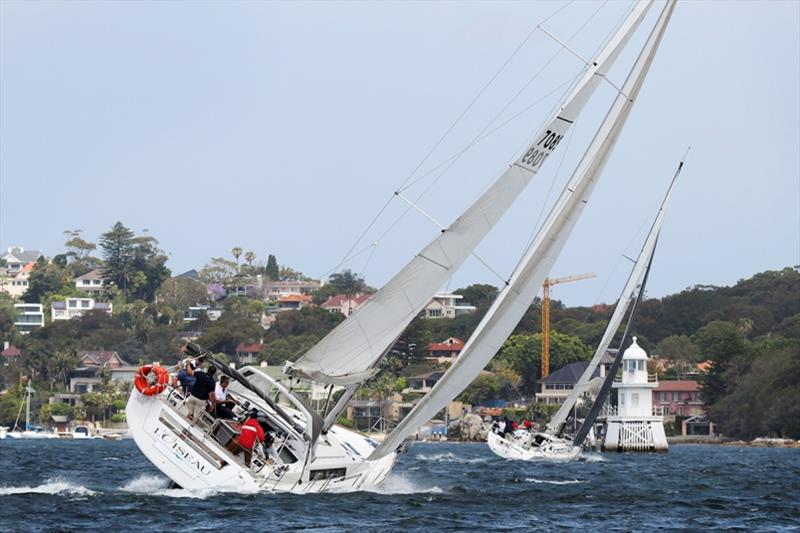 Robert Blaschka's, L'Oiseau, was the winner of Division A. Seen here powered up on the way to South Head photo copyright Alex McKinnon Photography taken at  and featuring the Beneteau class
