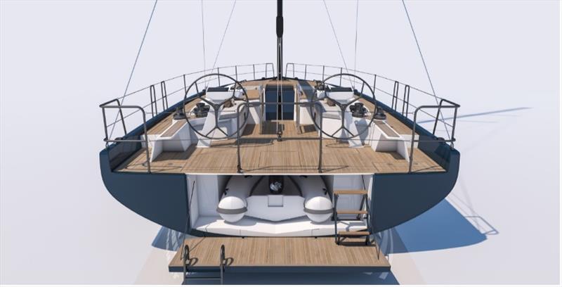 First Yacht 53 - Deck plan photo copyright Beneteau taken at  and featuring the Beneteau class
