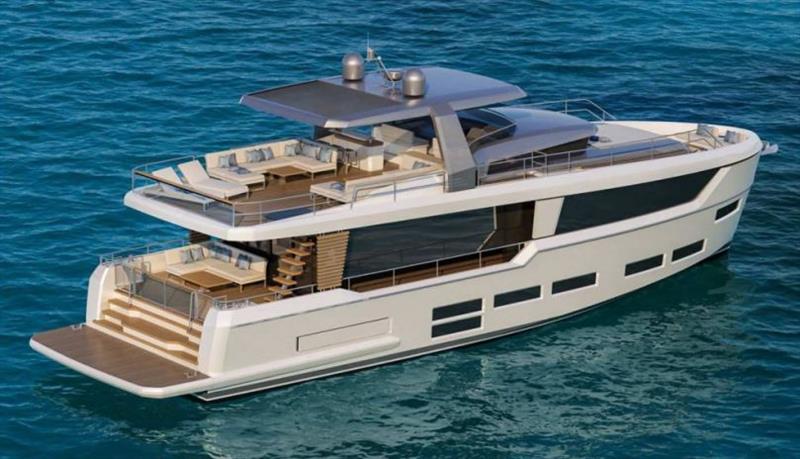 Project E - second model - 22.28 metres long (73'1'') - photo © Beneteau