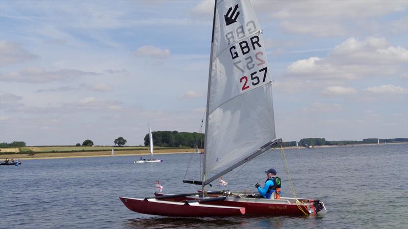 Challengers at the RYA Multiclass Regatta - Rutland in 2022 photo copyright Tony Mayhew taken at Rutland Sailing Club and featuring the Challenger class