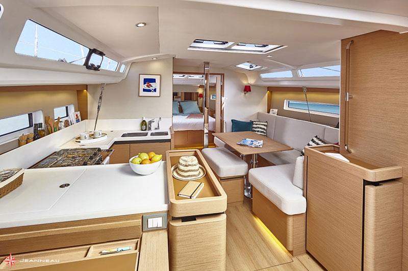 Jeanneau Sun Odyssey 440 Interior photo copyright Jeanneau France taken at  and featuring the Cruising Yacht class