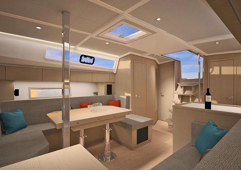 Main Saloon of the very new Bavaria C42 photo copyright Bavaria Yachts taken at  and featuring the Cruising Yacht class