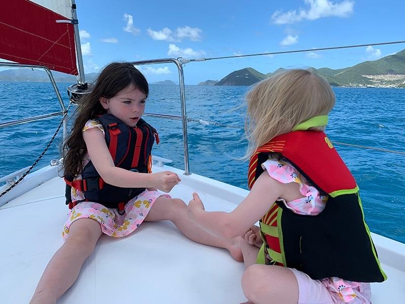 Back to the simple way of life! A little rock, paper scissors! photo copyright Catherine Guiader taken at  and featuring the Cruising Yacht class