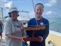 Royal Hospital School pupil Sarah Davis wins inaugural trophy for women's race in the Bermuda Fitted Dinghy © RHS