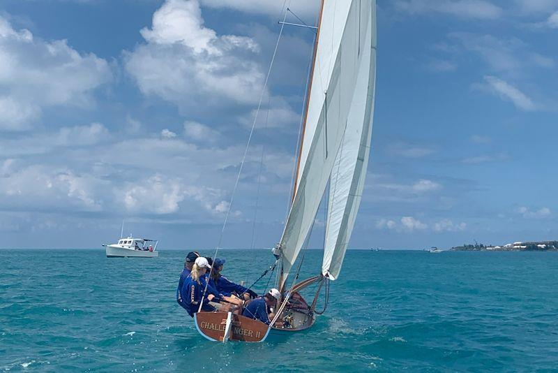 Royal Hospital School pupil Sarah Davis wins inaugural trophy for women's race in the Bermuda Fitted Dinghy photo copyright RHS taken at Royal Hospital School and featuring the Dinghy class