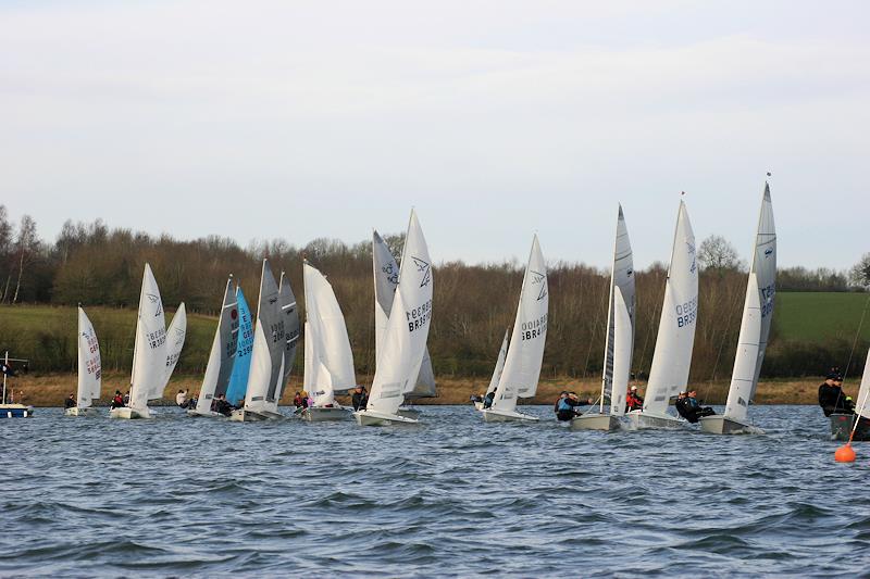 Steve Nicholson Memorial Trophy - start of Race 2 photo copyright Clare Butterfield taken at Northampton Sailing Club and featuring the Dinghy class