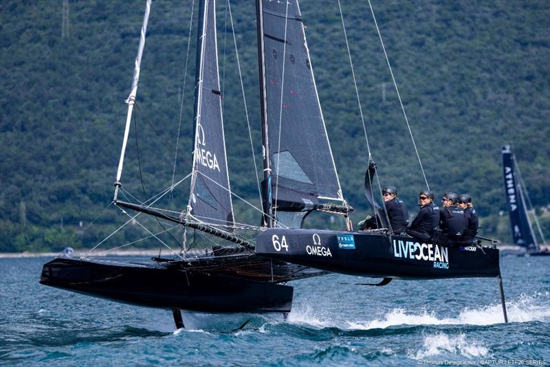 Live Ocean Racing  - Day 2 - Foiling Week 2023 - June 2023 photo copyright Live Ocean Racing taken at Vela Club Campione del Garda and featuring the ETF26 class