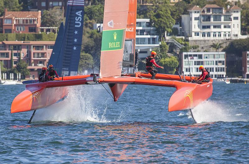 Team China on Day One of the inaugural SailGP on Sydney Harbour - photo © John Curnow