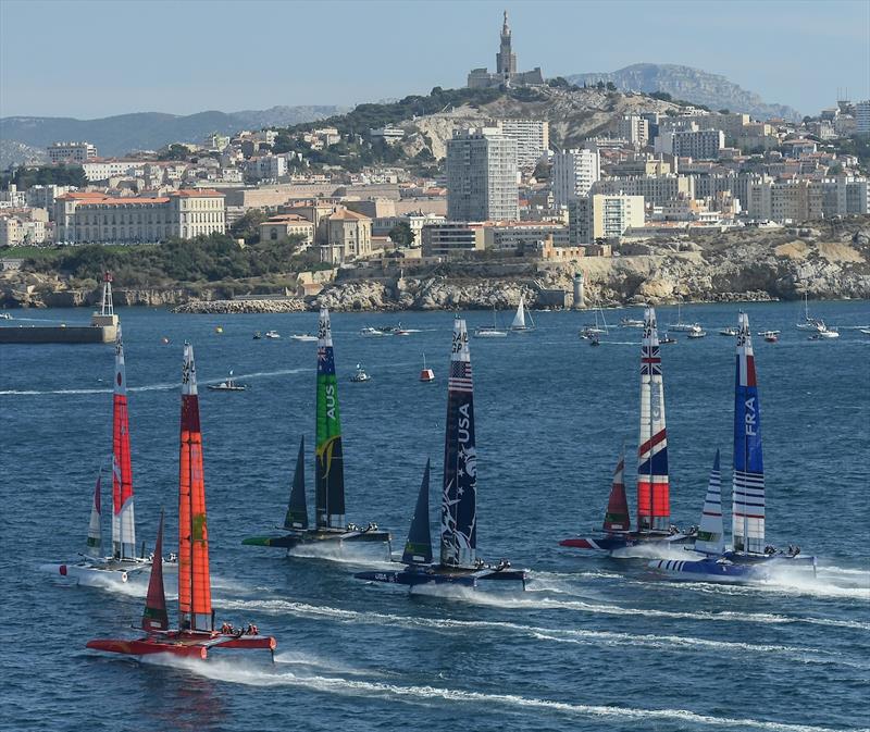 Fleet Racing - Final - Sail GP - Marseille - September 22, 2019 - photo © Jon Buckle for SailGP