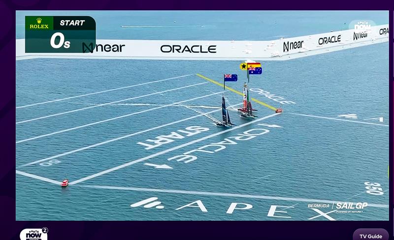Spain grabs the inside running - Start of Final race - SailGP Bermuda - May 2024 - photo © SailGP