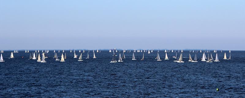 Racing starts on day 2 of the 2014 Finn World Masters in Sopot, Poland - photo © Robert Deaves