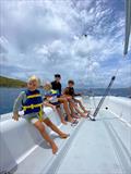 St. John's Sarah Swan, second from right, instructs young sailors © Sarah Swan