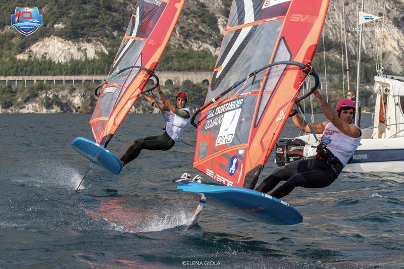 2023 iQFoil International Games Torbole, final day photo copyright Elena Giolai taken at Circolo Surf Torbole and featuring the iQFoil class