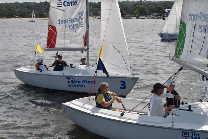 Pauline Dowell and crew racing at 2017 Clagett-Oakcliff Regatta photo copyright Francis George taken at  and featuring the IRC class