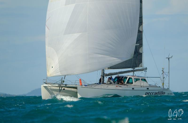 Peccadillo - 2019 Lendlease Brisbane to Hamilton Island Race start photo copyright Mitchell Pearson / SurfSailKite taken at Royal Queensland Yacht Squadron and featuring the IRC class