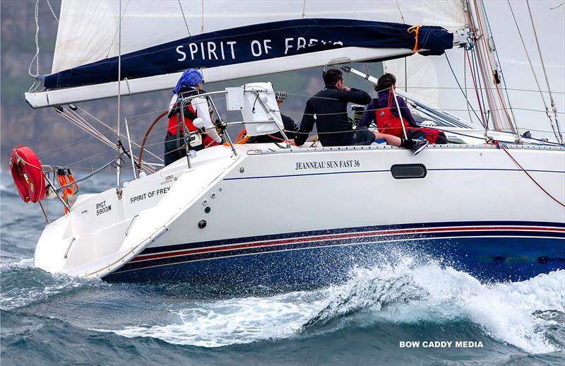 Spirit of (the great) Freya - CYCA Bird Island Race photo copyright Bow Caddy Media taken at Cruising Yacht Club of Australia and featuring the IRC class