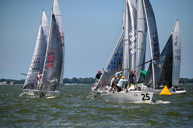2023 J/24 North American Championship photo copyright Christopher Howell taken at Sandusky Sailing Club and featuring the J/24 class
