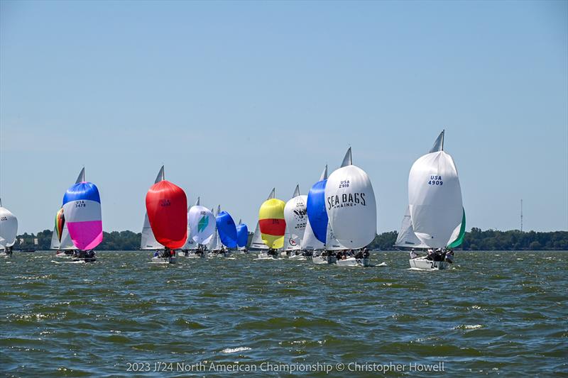 2023 J/24 North American Championship photo copyright Christopher Howell taken at Sandusky Sailing Club and featuring the J/24 class