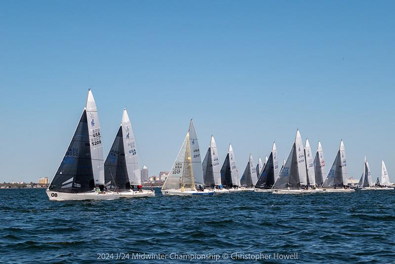 2024 J/24 Midwinter Championship - Day 2 photo copyright Christopher Howell taken at Davis Island Yacht Club and featuring the J/24 class
