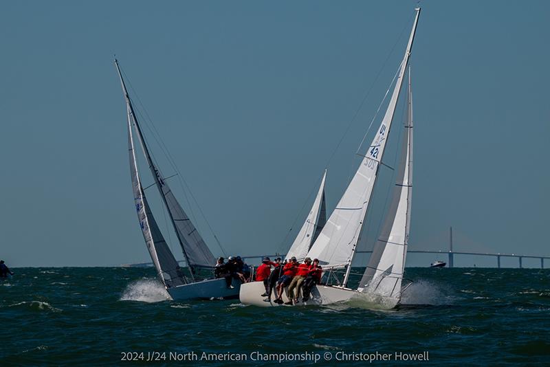 2024 J/24 North American Championship photo copyright Christopher Howell taken at St. Petersburg Yacht Club, Florida and featuring the J/24 class