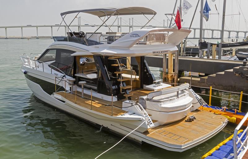 Galeon 500 - transformer boat. Macau Yacht Show 2019 photo copyright Guy Nowell / Macau Yacht Show 2019 taken at  and featuring the Marine Industry class