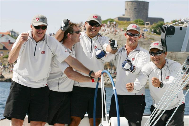 Peter Gilmour (AUS) Pizza-La Sailing Team winners of Stena Match Cup Sweden 2005. (Pictured left to right Peter Gilmour, Rod Dawson, Yasuhiro Yaji, Mike Mottl, Kazuhiko Sofuku) photo copyright WMRT taken at Royal Gothenburg Yacht Club and featuring the Match Racing class