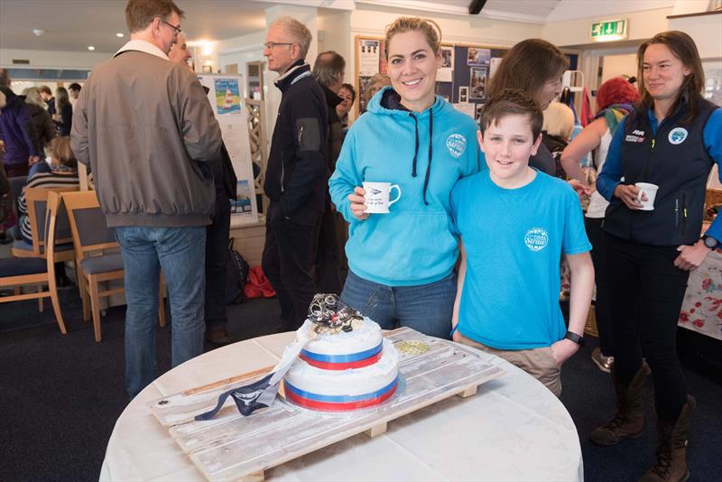 (l-r) Bianca Carr from The Final Straw with Thomas Jubb, Kate photo copyright Don Manson taken at Emsworth Sailing Club