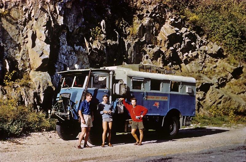 Tony travelling by truck with a group of friends en-route to Africa 1959 - photo © Tony Fleming