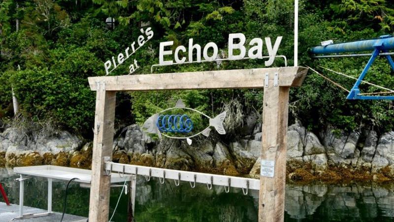 Pierre's at Echo Bay sign 2017 - photo © Tony Fleming