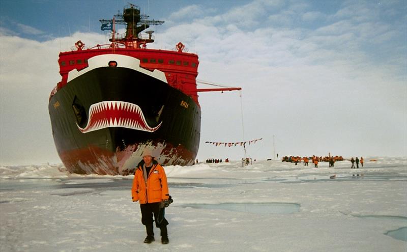 Tony at North Pole, 2005 - photo © Tony Fleming