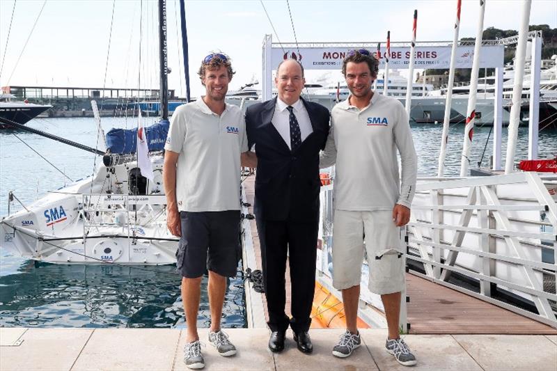 Team SMA with HSH Prince Albert II photo copyright YCM taken at Yacht Club de Monaco