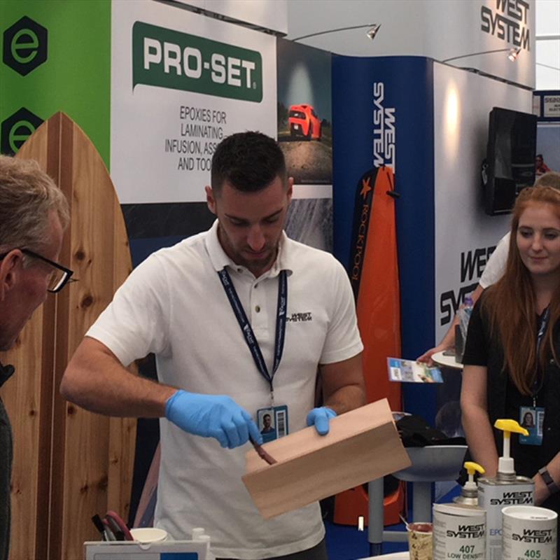Sam Oliver demo from Wessex Resins and Adhesives photo copyright Wessex Resins & Adhesives taken at 