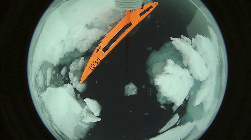 SD 1034 'Saildrone selfie' in Arctic sea ice in the Chukchi Sea photo copyright Saildrone taken at 