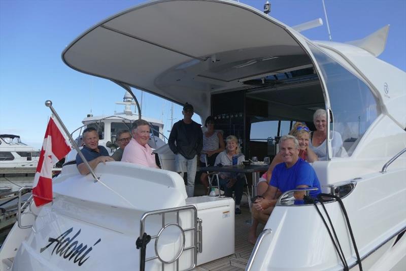 Jess and Jennifer Roper meeting up with new and old friends along the way photo copyright Riviera Australia taken at 